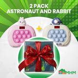 MHM’s Bubble Popper Pro LED 3.0, Fast Push Pop It Game – Sensory Toy for Kids with Autism | Handheld Game Console with Pop It Pro Controller | Quick Push Bubble Fun