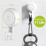 Suction Hooks Powerful Vacuum Suction Cup Hooks- Waterproof Suction Hanger for Bathroom Kitchen Towel, Robe and Much More! (2 Pack)