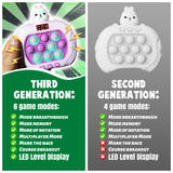 MHM’s Bubble Popper Pro LED 3.0, Fast Push Pop It Game – Sensory Toy for Kids with Autism | Handheld Game Console with Pop It Pro Controller | Quick Push Bubble Fun