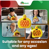 MHM’s Bubble Popper Pro LED 3.0, Fast Push Pop It Game – Sensory Toy for Kids with Autism | Handheld Game Console with Pop It Pro Controller | Quick Push Bubble Fun