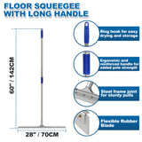 MHM's AquaSlide PushPro - 28-Inch Wide Floor Squeegee for Concrete Floors - Professional-Grade Cleaning and Efficiency
