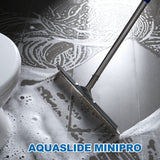 MHM's AquaSlide MiniPushPro - 18-Inch Floor Squeegee for Concrete Floors - Squeegee Broom for Floor & Window Cleaning Rubber Squeegee