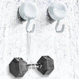 MHM's Premium Aluminum Suction Cup Hooks for Shower - Heavy Duty, Stylish, and Durable Bathroom and Kitchen Organizer - Powerful Hold - Ideal for Shower Walls, Bathrooms, and Kitchens