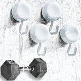 MHM's Premium Aluminum Suction Cup Hooks for Shower - Heavy Duty, Stylish, and Durable Bathroom and Kitchen Organizer - Powerful Hold - Ideal for Shower Walls, Bathrooms, and Kitchens