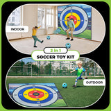 MHM's Ultimate Soccer Bullseye Indoor Outdoor Game Mat - Premium Practice Mat - Ideal Soccer Practice for Home Use (ScoreMax Soccer Bullseye)