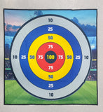 MHM's Ultimate Soccer Bullseye Indoor Outdoor Game Mat - Premium Practice Mat - Ideal Soccer Practice for Home Use (ScoreMax Soccer Bullseye)