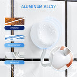 MHM's Premium Aluminum Suction Cup Hooks for Shower - Heavy Duty, Stylish, and Durable Bathroom and Kitchen Organizer - Powerful Hold - Ideal for Shower Walls, Bathrooms, and Kitchens