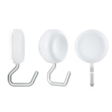 MHM's Premium Aluminum Suction Cup Hooks for Shower - Heavy Duty, Stylish, and Durable Bathroom and Kitchen Organizer - Powerful Hold - Ideal for Shower Walls, Bathrooms, and Kitchens