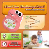 BlitzPop 4.0: Fast Push Pop It Game - Light Up Edition | Blitz Pop Game | Quick Push Bubble Fun | Pop It Fidget Toy Game Controller | Fast Push Game - Ultimate Sensory Experience