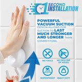 MHM's Premium Aluminum Suction Cup Hooks for Shower - Heavy Duty, Stylish, and Durable Bathroom and Kitchen Organizer - Powerful Hold - Ideal for Shower Walls, Bathrooms, and Kitchens