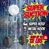 MHM's Premium Aluminum Suction Cup Hooks for Shower - Heavy Duty, Stylish, and Durable Bathroom and Kitchen Organizer - Powerful Hold - Ideal for Shower Walls, Bathrooms, and Kitchens