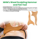 MHM 8-in-1 Complete Wood Therapy Massage Tool Set for Body Shaping - Wood Massage Tool Therapy Maderoterapia Kit
