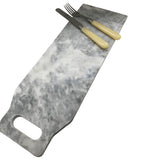 White Marble Board Cutting Board Marble Pastry Board Cheese Board Paddle Board - ModernKitchenMaker.com