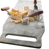 White Marble Board Cutting Board Marble Pastry Board Cheese Board Paddle Board - ModernKitchenMaker.com