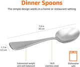 Stainless Steel Silverware Set, Utensil Set, 24-Pieces Spoon and Fork Cutlery Flatware Set for Home, Kitchen and Restaurant, Mirror Polished, Dishwasher Safe