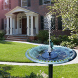 Solar Powered Fountain with 3 Different Spray Heads - ModernKitchenMaker.com