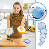 6PCs/Set Silicone Kitchen Stretch Lids - ModernKitchenMaker.com
