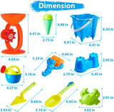 Beach Toy Outdoor Play for Kids Sand Toy,  Molds, Shovel,  Build Sand Castles