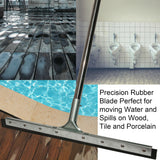 Floor Squeegee Commercial Rubber squeegee Heavy Duty Long Handle Squeegee squeege water broom - ModernKitchenMaker.com