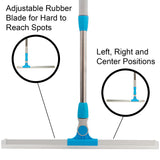 Floor Squeegee extendable window squeegee Long Handle Squeegee with 180 rotation squeege water broom - ModernKitchenMaker.com