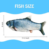 Realistic 3D Printed Electric Moving Fish Cat Toy