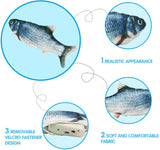 Realistic 3D Printed Electric Moving Fish Cat Toy