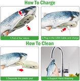 Realistic 3D Printed Electric Moving Fish Cat Toy