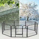 Heavy Duty Dog Cat Pet Cage 8 Panel Folding Fence