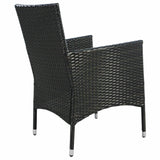 Outdoor Rattan Wicker Dining Seats with Cushions (Set of 2)