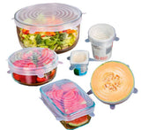 6PCs/Set Silicone Kitchen Stretch Lids - ModernKitchenMaker.com