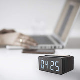 Wireless Charging Radio Clock Alarm Clock with Bluetooth Speakers - ModernKitchenMaker.com