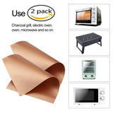 Copper BBQ Mats & Baking Sheet (2pcs) - ModernKitchenMaker.com
