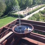 Solar Powered Fountain with 3 Different Spray Heads - ModernKitchenMaker.com