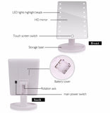 Countertop Makeup Mirrors with Light, Touch Screen LED Lights - ModernKitchenMaker.com