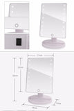 Countertop Makeup Mirrors with Light, Touch Screen LED Lights - ModernKitchenMaker.com