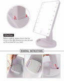 Countertop Makeup Mirrors with Light, Touch Screen LED Lights - ModernKitchenMaker.com