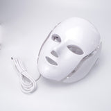 7 Colors Light LED Facial Mask With Neck Skin Rejuvenation Face Care Treatment Anti Acne Therapy Whitening Skin Tightening - ModernKitchenMaker.com
