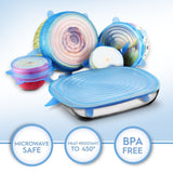 6PCs/Set Silicone Kitchen Stretch Lids - ModernKitchenMaker.com