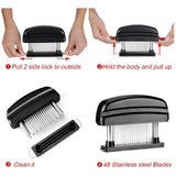 Stainless Steel 48 Blade Needle Meat Tenderizer - ModernKitchenMaker.com