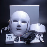 7 Colors Light LED Facial Mask With Neck Skin Rejuvenation Face Care Treatment Anti Acne Therapy Whitening Skin Tightening - ModernKitchenMaker.com