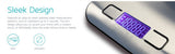 Multi-function Digital Food Kitchen Scale, Stainless Steel w/ LCD Display - ModernKitchenMaker.com