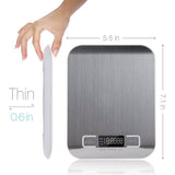 Multi-function Digital Food Kitchen Scale, Stainless Steel w/ LCD Display - ModernKitchenMaker.com