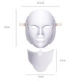 7 Colors Light LED Facial Mask With Neck Skin Rejuvenation Face Care Treatment Anti Acne Therapy Whitening Skin Tightening - ModernKitchenMaker.com