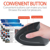 Wireless Ergonomic Vertical Mouse Carpal Tunnel Relief - ModernKitchenMaker.com