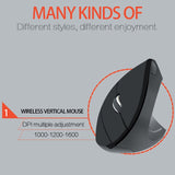 Wireless Ergonomic Vertical Mouse Carpal Tunnel Relief - ModernKitchenMaker.com