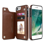Retro iPhone Leather Wallet Case - ModernKitchenMaker.com
