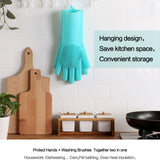 Magic Silicone Dish Washing Gloves - ModernKitchenMaker.com
