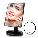 Countertop Makeup Mirrors with Light, Touch Screen LED Lights - ModernKitchenMaker.com