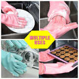Magic Silicone Dish Washing Gloves - ModernKitchenMaker.com