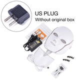 7 Colors Light LED Facial Mask With Neck Skin Rejuvenation Face Care Treatment Anti Acne Therapy Whitening Skin Tightening - ModernKitchenMaker.com
